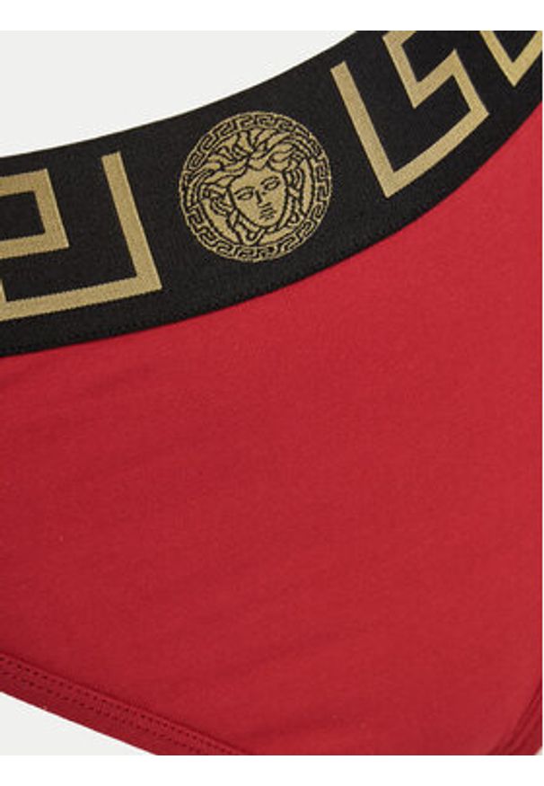 VERSACE - Versace Figi klasyczne z wysokim stanem AUD01050 1A10011 Czerwony. Stan: podwyższony. Kolor: czerwony. Materiał: bawełna