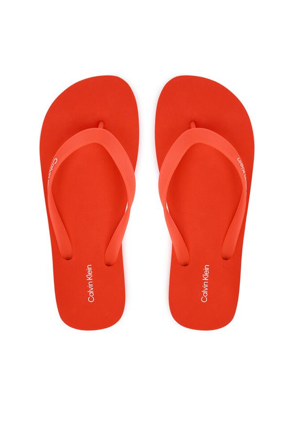 Japonki Calvin Klein. Kolor: pomarańczowy