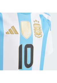 Adidas - Koszulka Argentina 24 Messi Home Kids. Kolor: biały, niebieski, wielokolorowy. Materiał: materiał