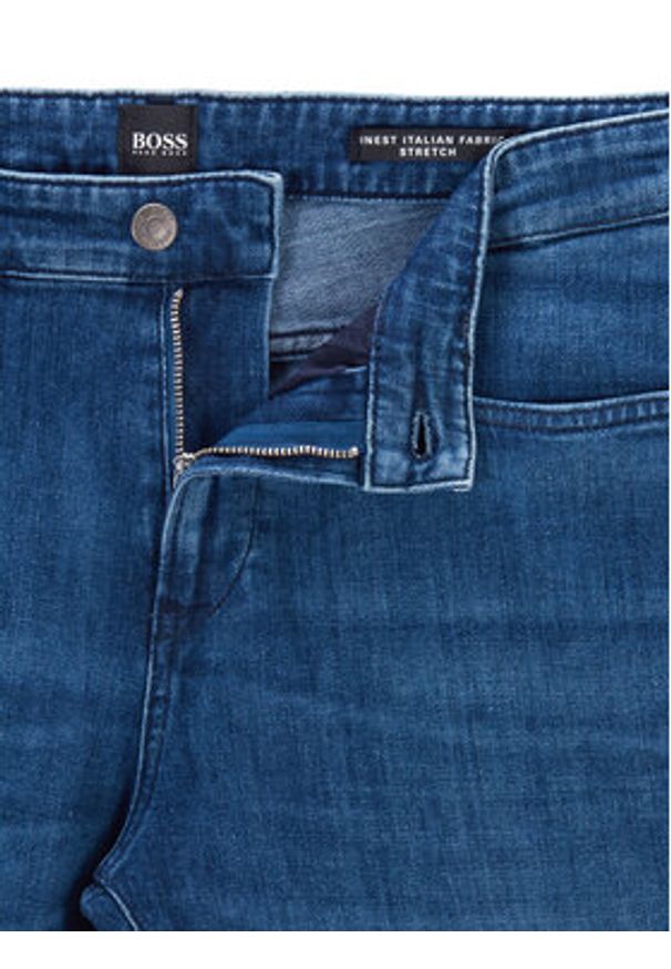 BOSS - Boss Jeansy Delaware3-1 50443965 Granatowy Slim Fit. Kolor: niebieski