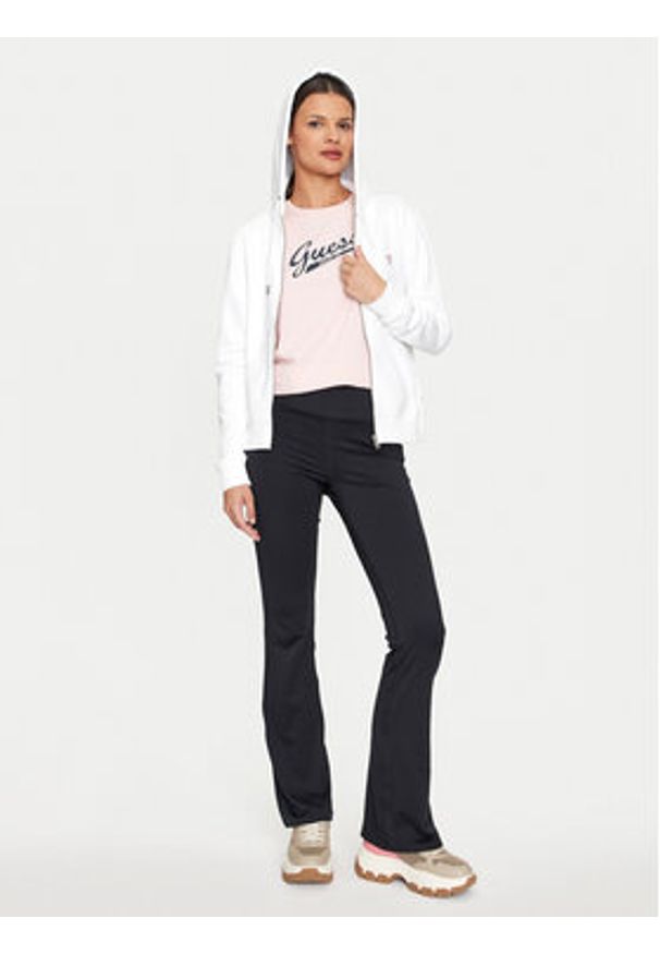 Guess Jeans Bluza W4YQ03 KC811 Biały Regular Fit. Kolor: biały. Materiał: bawełna