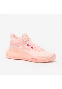 TARMAK - Buty do koszykówki dla mężczyzn i kobiet Tarmak SE 500 High. Kolor: różowy. Szerokość cholewki: normalna. Sport: koszykówka