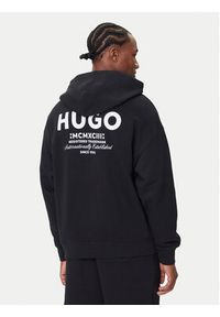 Hugo - HUGO Bluza Nazardo 50510724 Czarny Loose Fit. Kolor: czarny. Materiał: bawełna
