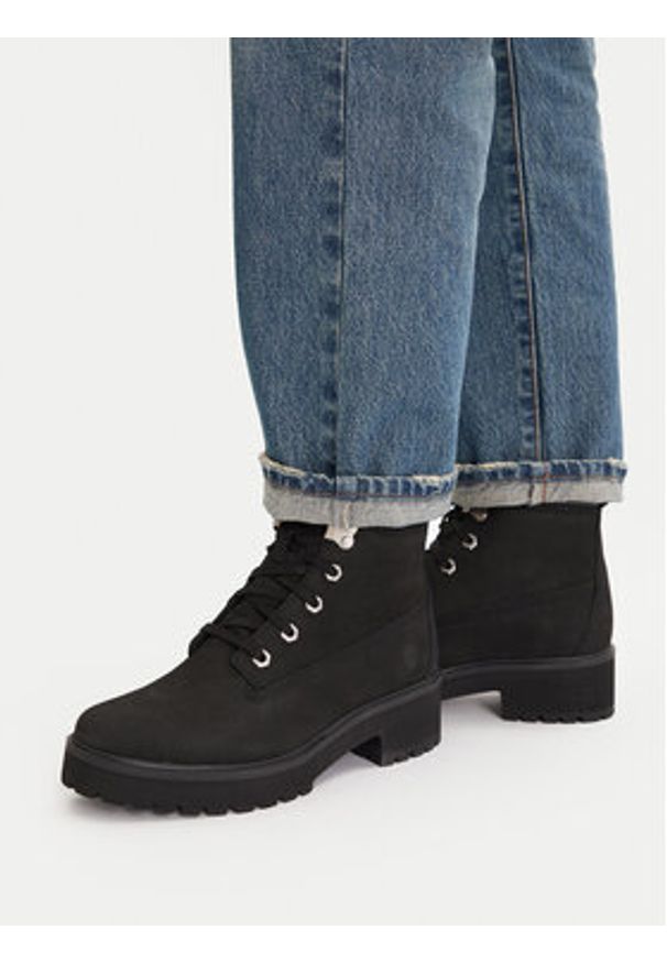 Timberland Trapery Carnaby Cool 6in TB0A5NYY015 Czarny. Kolor: czarny. Materiał: nubuk, skóra