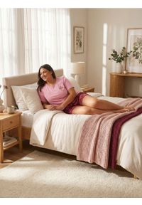 Sinsay - Bawełniana piżama dwuczęściowa - różowy. Kolor: różowy. Materiał: bawełna #1