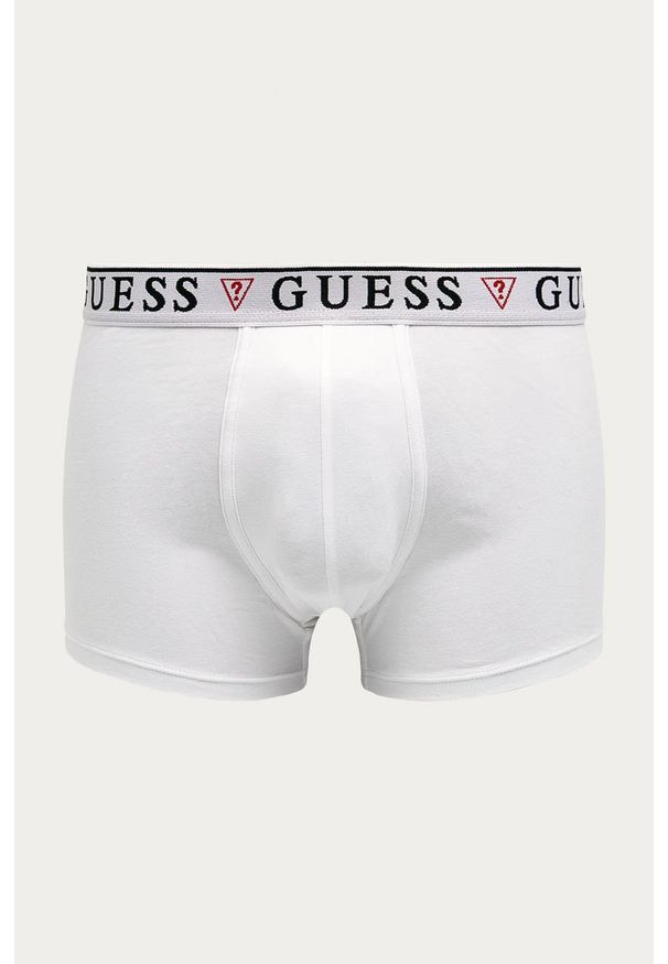 Guess Jeans - Bokserki (3-pack). Kolor: biały. Materiał: jeans. Wzór: gładki