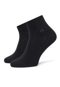 Calvin Klein Zestaw 3 par niskich skarpet męskich 701234209 Czarny. Kolor: czarny. Materiał: materiał, bawełna