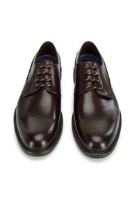 Wittchen - Męskie buty derby skórzane na grubej podeszwie brązowe. Okazja: do pracy. Zapięcie: sznurówki. Kolor: brązowy. Materiał: skóra. Styl: klasyczny, elegancki #9
