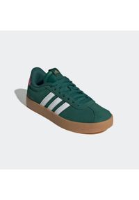 Adidas - Buty damskie ADIDAS VL Court 3.0. Kolor: zielony. Materiał: guma, kauczuk, skóra. Sport: skateboard