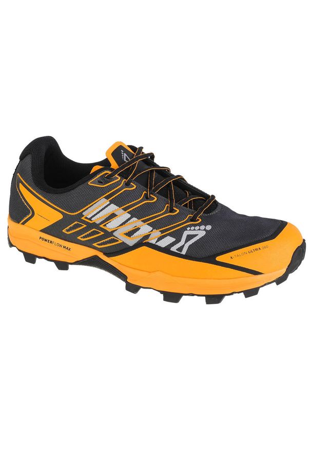 Buty do biegania męskie, Inov-8 X-Talon Ultra 260 V2. Kolor: czarny, pomarańczowy, wielokolorowy, żółty. Materiał: tkanina, materiał, guma, syntetyk
