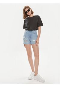 Calvin Klein Jeans Szorty jeansowe J20J222803 Niebieski Mom Fit. Kolor: niebieski. Materiał: jeans, bawełna