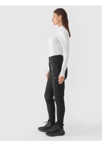 4f - 4F Spodnie skiturowe softshell membrana 5000 damskie - czarne XXL. Kolor: czarny. Materiał: softshell. Technologia: Windstopper. Sezon: zima. Sport: narciarstwo