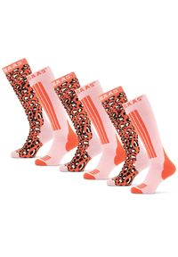 POEDERBAAS - Skarpety narciarskie damskie Poederbaas 6 par. Kolor: pomarańczowy. Materiał: wełna, elastan, poliamid, akryl. Sport: narciarstwo #1