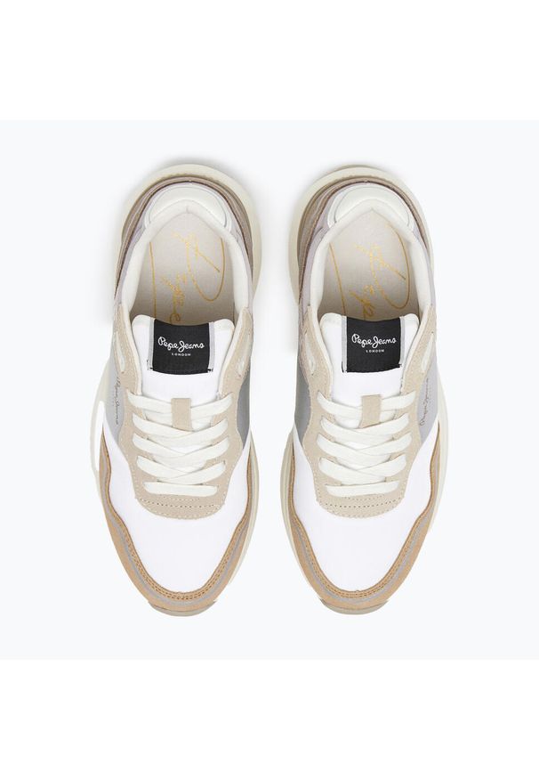 Buty damskie Pepe Jeans Kimi Glam. Okazja: na co dzień. Kolor: beżowy