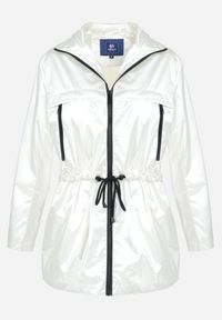 Born2be - Biała Kurtka Layna. Typ kołnierza: kołnierzyk stójkowy. Kolor: biały. Materiał: materiał. Długość rękawa: długi rękaw. Długość: długie #6