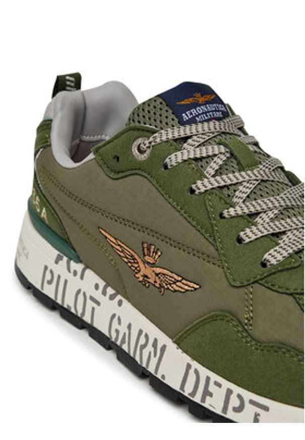 Aeronautica Militare Sneakersy 251SC276CT3332 Zielony. Kolor: zielony. Materiał: materiał