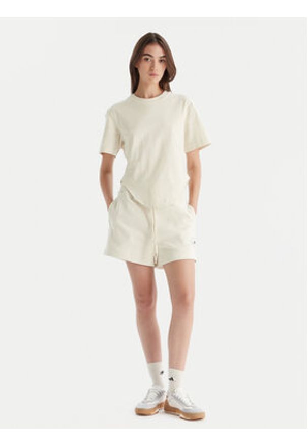 Adidas by Stella McCartney - adidas by Stella McCartney Szorty sportowe True Casuals JX6786 Beżowy Loose Fit. Kolor: beżowy. Materiał: bawełna