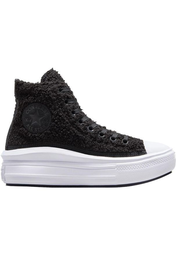 Buty sportowe damskie Converse Ctas Move Hi. Kolor: czarny. Materiał: materiał. Sport: skateboard