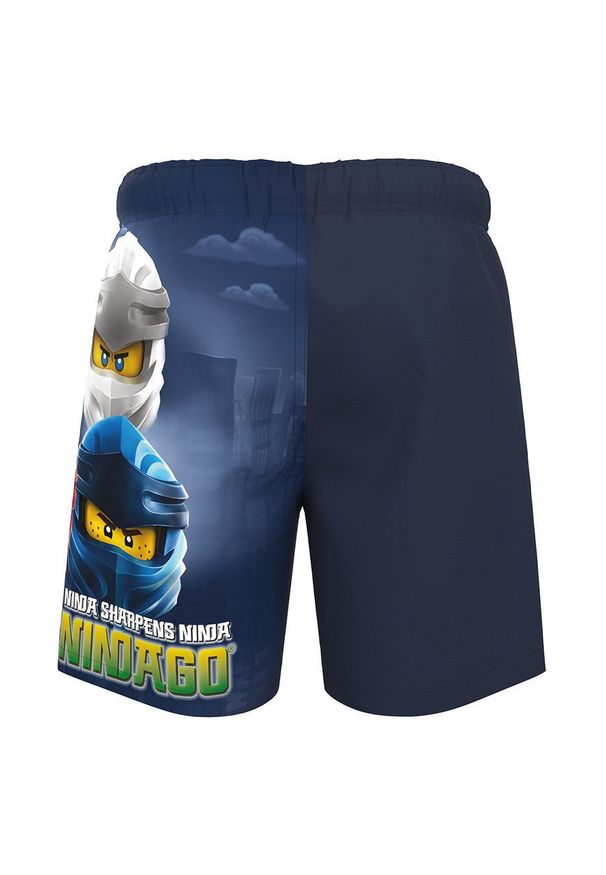 LEGO Wear - Lego Wear szorty dziecięce kolor granatowy. Okazja: na co dzień. Kolor: niebieski. Wzór: nadruk. Styl: casual