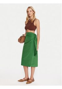 Weekend Max Mara Spódnica midi Nareste 2515101042 Zielony Regular Fit. Kolor: zielony. Materiał: bawełna, syntetyk #2