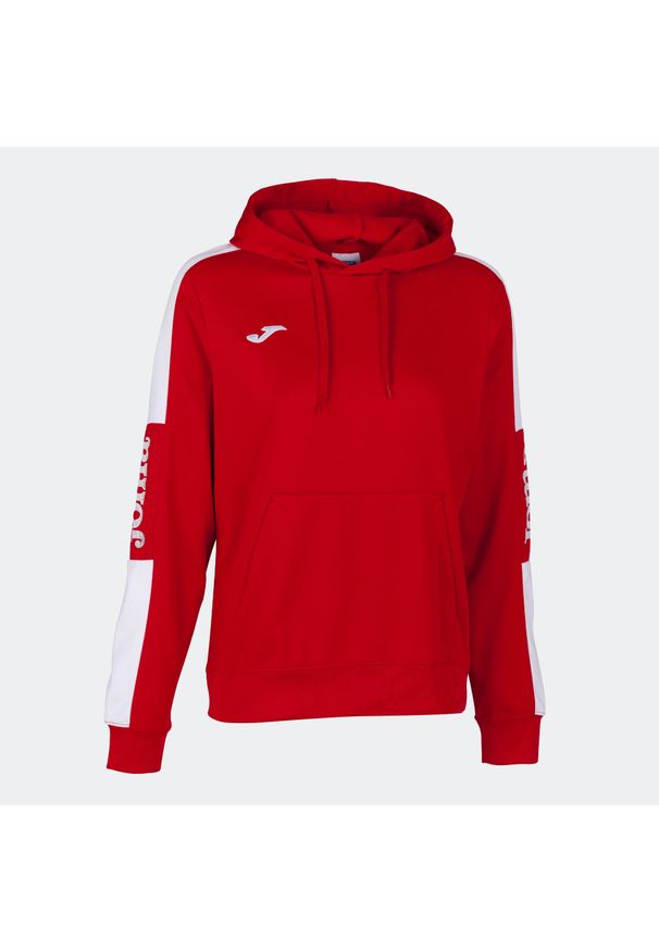 Damska bluza z kapturem Joma Championship IV. Typ kołnierza: kaptur. Kolor: czerwony, wielokolorowy, biały