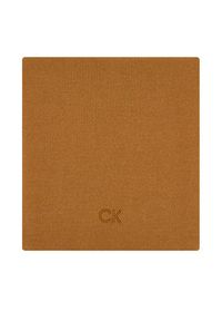 Calvin Klein Szalik Embroidery Fine K60K612601 Brązowy. Kolor: brązowy. Materiał: bawełna #2