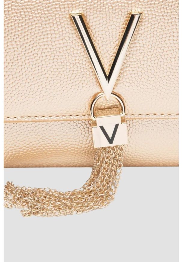 Valentino by Mario Valentino - VALENTINO Złota kopertówka Divina. Kolor: złoty