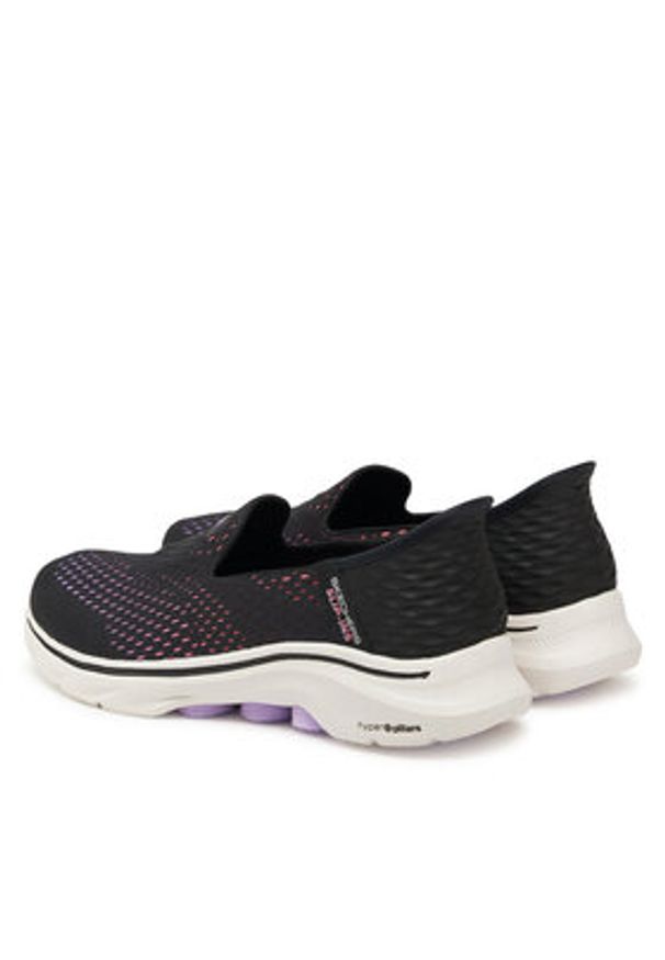 skechers - Skechers Półbuty 125211/BKMT Czarny. Kolor: czarny. Materiał: materiał