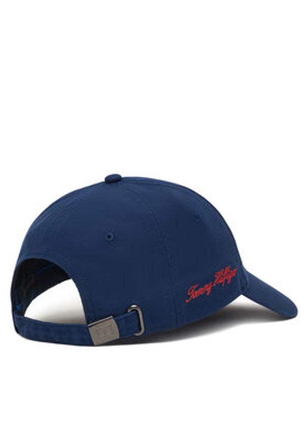TOMMY HILFIGER - Tommy Hilfiger Czapka z daszkiem Logo Embroidery Baseball Cap AM0AM14120 Granatowy. Kolor: niebieski. Materiał: bawełna