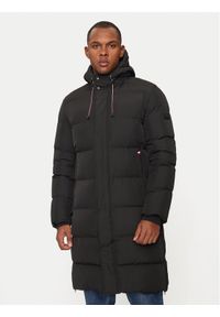 Hechter Paris Płaszcz zimowy 45018 142213 Czarny Regular Fit. Kolor: czarny. Materiał: syntetyk. Sezon: zima