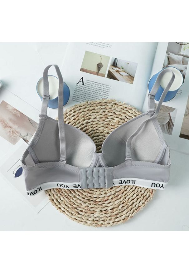 Intica - Biustonosz sportowy push-up do ćwiczeń Daisy. Kolor: niebieski. Materiał: materiał. Rodzaj stanika: push-up