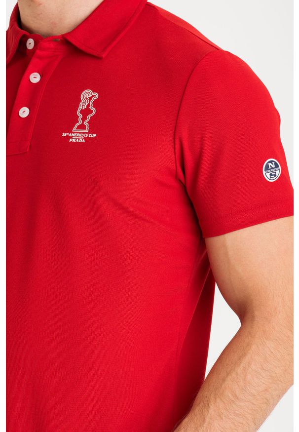 POLO VALENCIA North Sails AC36 BY PRADA. Typ kołnierza: polo. Styl: elegancki