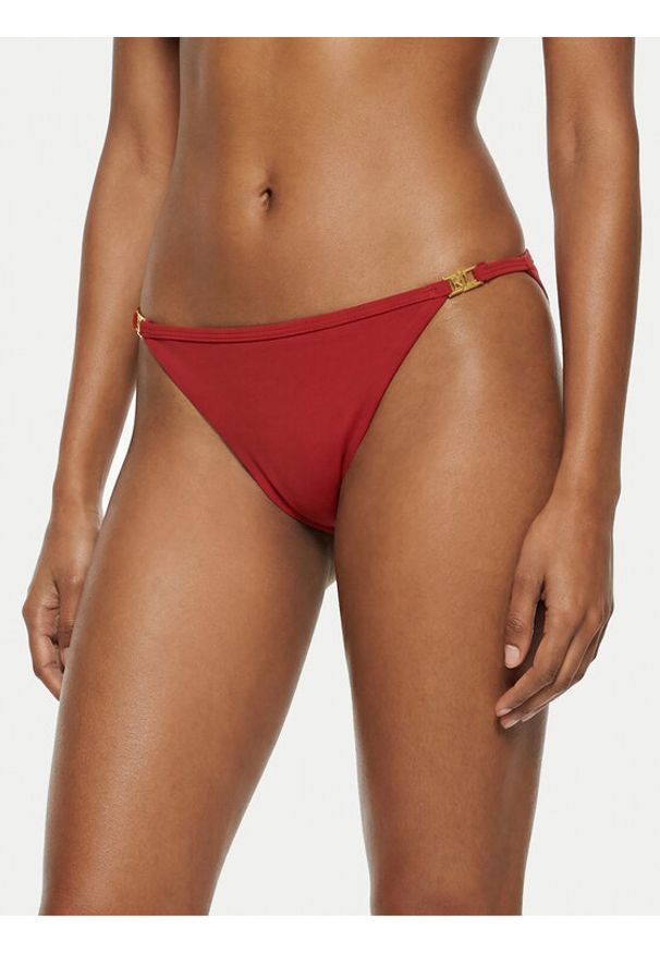 Lauren Ralph Lauren - LAUREN RALPH LAUREN Dół od bikini 20601049 Czerwony. Kolor: czerwony. Materiał: syntetyk