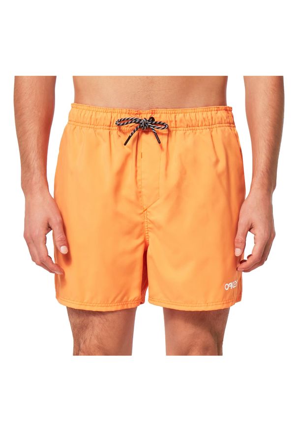 Krótkie Spodenki Męskie Oakley Beach Volley 16. Kolor: pomarańczowy. Długość: krótkie. Styl: sportowy