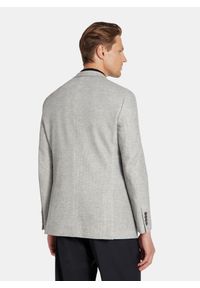 Pako Lorente - PAKO LORENTE - Szara marynarka melanż z dzianiny. Kolor: szary. Materiał: dzianina. Wzór: melanż. Sezon: jesień #3