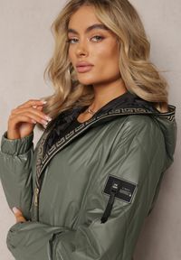 Renee - Jasnozielona Kurtka Pikowana Diomasio. Kolor: zielony. Materiał: materiał. Długość rękawa: długi rękaw. Długość: długie