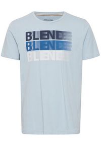 Blend T-Shirt 20715045 Błękitny Regular Fit. Kolor: niebieski. Materiał: bawełna #3