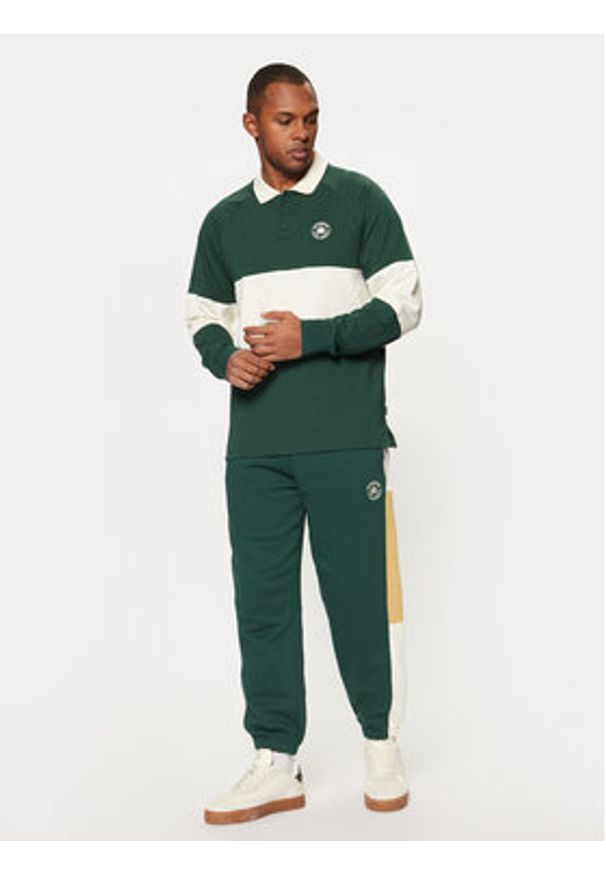 Converse Polo Marquis Retro 10027563-A01 Zielony Regular Fit. Typ kołnierza: polo. Kolor: zielony. Materiał: bawełna. Styl: retro