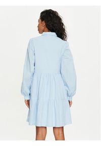 YAS Sukienka koszulowa Tia 26032815 Błękitny Regular Fit. Kolor: niebieski. Materiał: bawełna. Typ sukienki: koszulowe #4