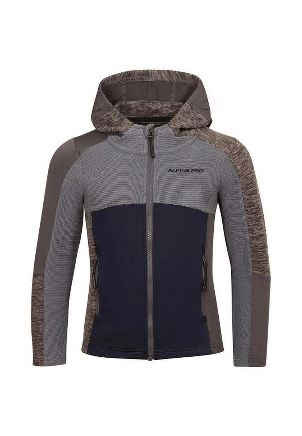 ALPINE PRO - Hoodie Dziecięcy Alpine Pro Groto - Ciepły i Ekologiczny 116-122. Typ kołnierza: kaptur. Kolor: zielony. Sezon: jesień, wiosna