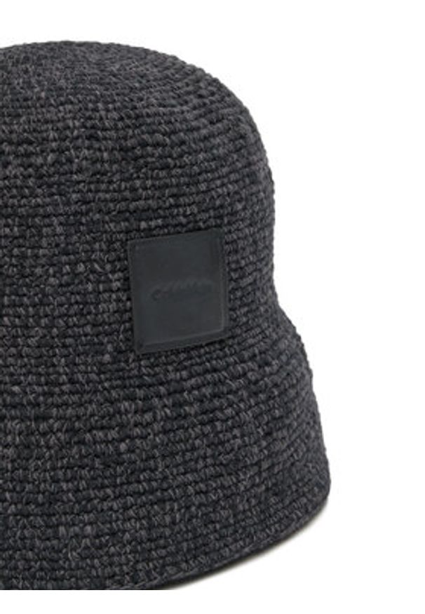 Calvin Klein Kapelusz Crochet Bucket LV04K5064G Czarny. Kolor: czarny
