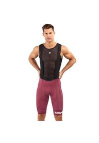 SIROKO - Męskie spodenki rowerowe z szelkami Kolarstwo Siroko BX Bionaz. Kolor: wielokolorowy, czarny, brązowy. Materiał: nylon. Sport: kolarstwo