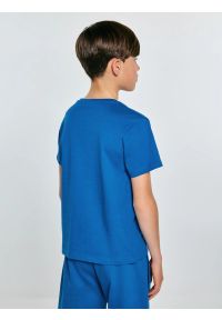 Big-Star - Koszulka chłopięca z nadrukiem niebieska Rafer 402. Okazja: na co dzień, na uczelnię. Kolor: niebieski. Materiał: dzianina, jeans. Wzór: nadruk. Styl: casual, klasyczny, sportowy #2