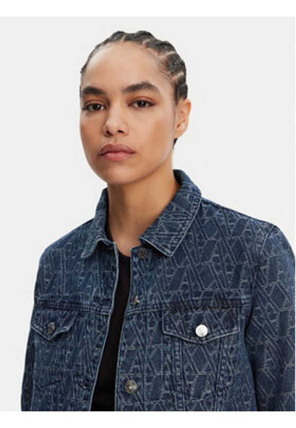 Armani Exchange Kurtka jeansowa XW000556 AF12844 FB055 Niebieski Regular Fit. Kolor: niebieski. Materiał: bawełna