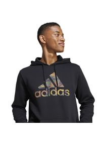Adidas - Bluza z kapturem męska ADIDAS Gym & Pilates. Typ kołnierza: kaptur. Kolor: zielony, wielokolorowy, czarny, brązowy. Materiał: włókno, materiał, bawełna. Sport: joga i pilates