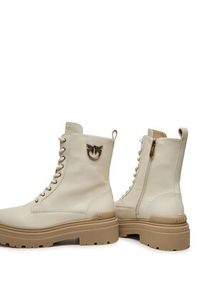 Pinko - PINKO Trapery Mia 11 SD0141 P001 Écru. Materiał: skóra #4