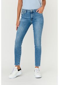 7 FOR ALL MANKIND Niebieskie damskie jeansy SLIM ILLUSION WITHIN, Rozmiar 29. Kolor: niebieski