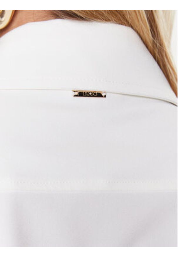 Liu Jo Koszula WA3205 T3324 Écru Relaxed Fit. Materiał: syntetyk