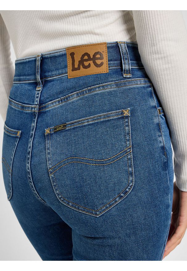 Lee - LEE DAMSKIE SPODNIE JEANSOWE LEE ULC SKINNY BLUE FORMAT 112357956