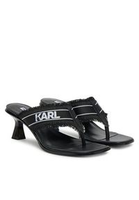 Karl Lagerfeld - KARL LAGERFELD Japonki Panache II KL30104 Czarny. Kolor: czarny. Materiał: materiał #4